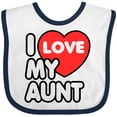 thumbnail image 3 of Inktastic I Love My Aunt Boys or Girls Baby Bib, 3 of 4