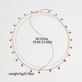 thumbnail image 6 of Golden Headpiece Hair Chain Hanging Small Red Bead Head Chain Jewelry Bride Party Festival Birthday Gift For Women and Girls, 6 of 7