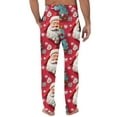 thumbnail image 3 of Fabrcox M-3xl Slim Fit Christmas Pajama Pants for Men Baggy Pj Bottoms with Pockets Christmas Snowflake Print Fashion Casual Printed Pj Pants Red 3XL, 3 of 3