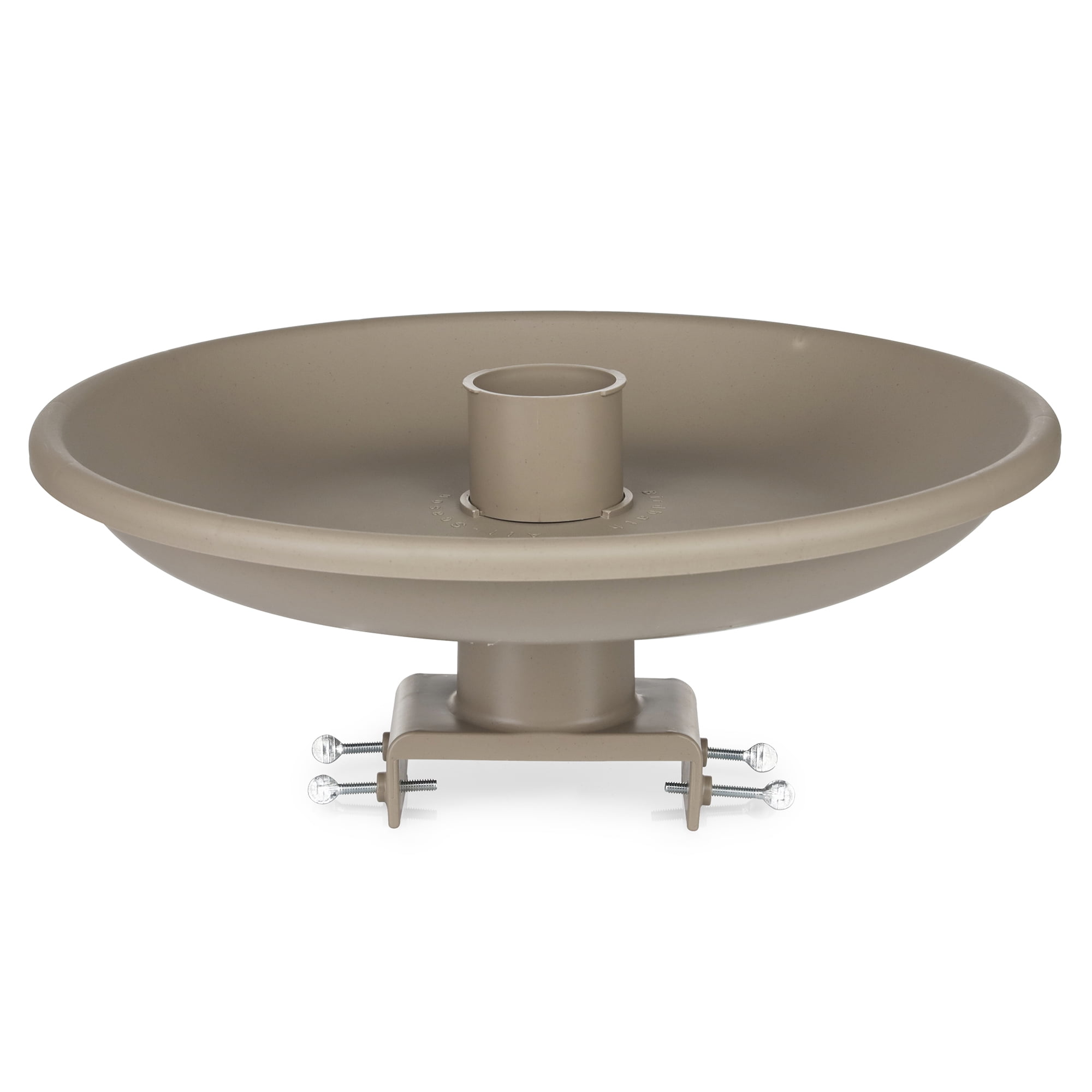 Farm Innovators 150 Watt Plastic Heated Birdbath w/ Deck Mount, Tan