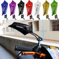 thumbnail image 3 of 2pcs Universal Aluminum Alloy Motorcycle CNC Pit Motocycle Side Motorcycle Rear View Mirror White, 3 of 3