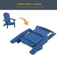 thumbnail image 7 of ACEGOSES 2Pcs Outdoor Folding Adirondack Chair Patio Plastic Fire Pit Chair for Outside, Deck and and Balcony,Navy Blue, 7 of 7