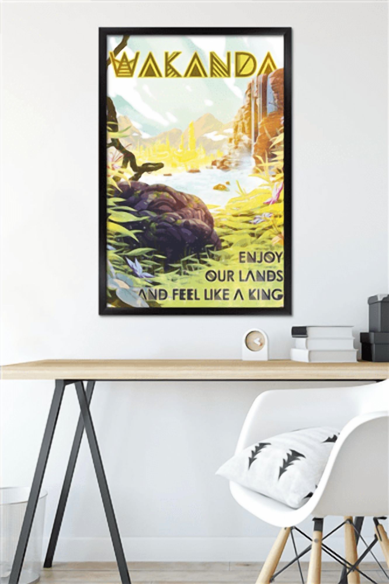 Marvel: Hero Lands - Wakanda Wall Poster, 22.375" x 34" Framed