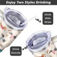 thumbnail image 5 of Dachshund Gifts for Women, Dachshund Tumbler 40 Oz Tumbler with Handle and Straw, Stainless Steel Double Walled Insulated Mug Water Bottle, Cute Dog Lover Birthday Gift Idea, 5 of 6