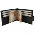 thumbnail image 1 of Wallet with money clip, genuine leather Black, 1 of 4