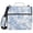 Blue White Stripes and Blue Flowers, variant on 3 Ring Zipper Binder with Shoulder Strap Waterproof Trapper Keeper 2 Inch D-Ring 500 Sheets Capacity Blue White Stripes and Blue Flowers