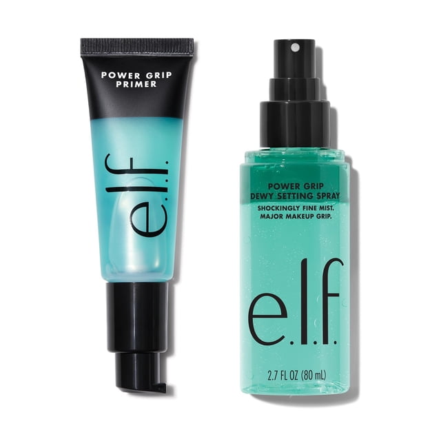 Imprimador Duo Set e.l.f. Power Grip Primer y spray fijador Power Grip