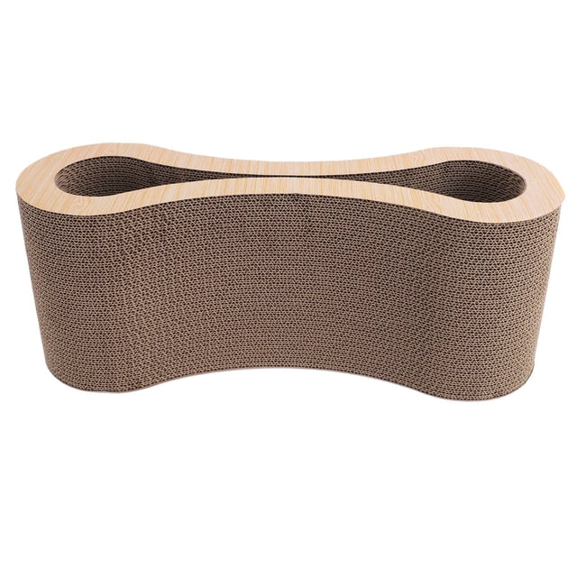 Cat Scratcher Lounge Protecting Furniture Corrugated Cat Scratching Cardboard Bed Extra Thick Scratch Pad, Satisfies Instincts, Reversible Feature for Long Lasting Use