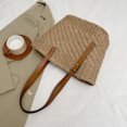 thumbnail image 4 of Bolso Playa Paja Hombro Verano para Mujer (Caqui), 4 of 5