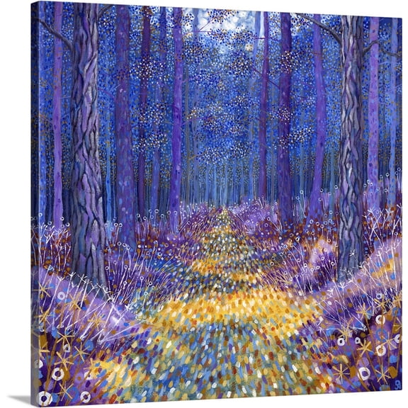 Great BIG Canvas | "Blue Forest II, 2012" Canvas Wall Art - 30x30