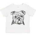 thumbnail image 3 of Inktastic English Bulldog Sketch Portrait Boys or Girls Toddler T-Shirt, 3 of 5