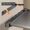 thumbnail image 4 of Bathroom Wall Mounted Folding Storage Shelf, Towel Clothes Organizer With Hooks, Easy To Install And Clean, Strong Load Bearing, Space Saving, Versatile For Bathroom Kitchen Bedroom, 4 of 7