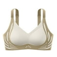 thumbnail image 3 of Jkety Push Up Bras for Women Women's Full Figure Front Closure Bra, Beauty Back Smoothing, Lightly Lined White,L, 3 of 3