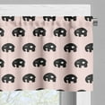 thumbnail image 3 of Ambesonne Ethnic Valance Pack of 2, with Heart, 54"X12", White Black and Rose, 3 of 5