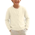 thumbnail image 5 of Edvintorg 1-11Years Girls and Toddlers' Uniform Slim Fit Crewneck Cardigan Sweater Fall Winter Kids Clothes Boys, 5 of 9