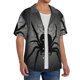 thumbnail image 2 of Fotbe Black Spiders Camisa Estampada de Manga Corta para Hombre, Casual de Verano, Estilo Playero, Sin Arrugas-Medium, 2 of 5
