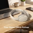 thumbnail image 2 of Rirool Bluetooth Over-Ear Headphones, Wireless Foldable Headset with HiFi Stereo Deep Bass, 12H Playtime, Built-in Mic, Soft Protein Earpads for Travel, Home, Office & Cellphone, Cream Beige, 2 of 8