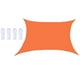 thumbnail image 1 of Toldo vela de sombra de 2 x 3 m, anti-UV, impermeable, para exteriores naranja, 1 of 5