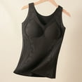 thumbnail image 2 of Einccm Womens Built-in Bra Thermal Tank Top Heated Warm Camisole Round Neck Fitted Undershirt with Chest Padding Soft Breathable Winter Base Layer for Casual Daily Wear, 2 of 7