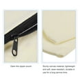 thumbnail image 4 of Unique Bargains Blank DIY Craft Bags Make Up Pocket Canvas Zipper Pouch, Black 4 Pack, 4 of 5