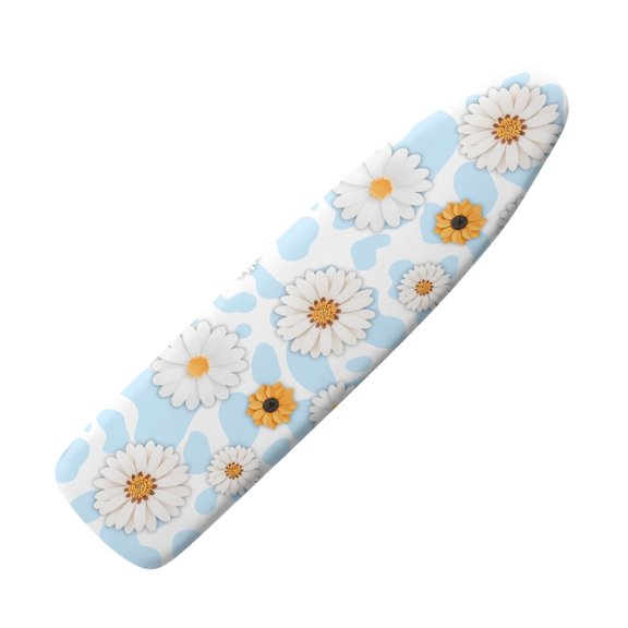 HELLHERO Iron Board Cover Home Protective Cover Elastic Edge 3 Fasteners Daisy Ironing Board Covers for Home Ironing