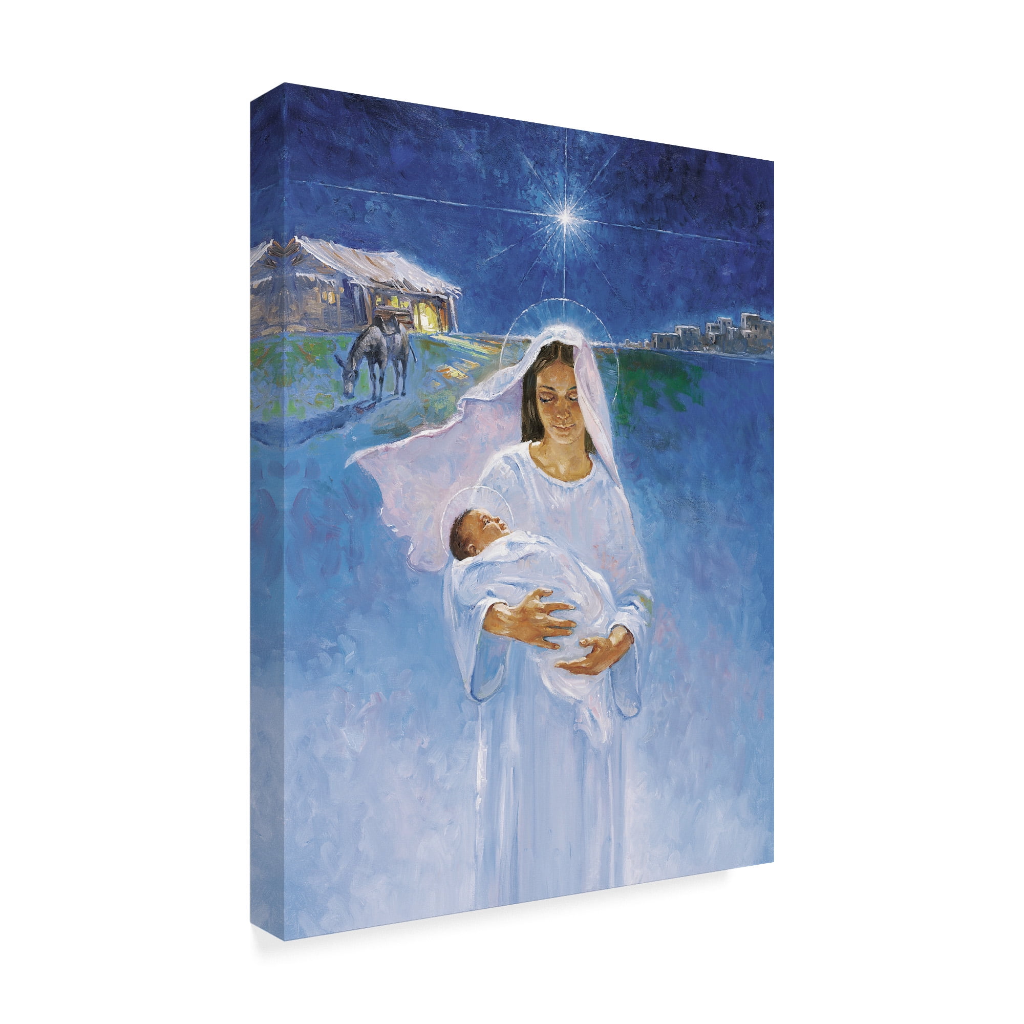Trademark Fine Art 'Mary With Jesus' Canvas Art by Hal Frenck