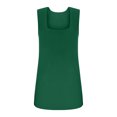 thumbnail image 4 of LEAVINGSUO Plus Size Womens Summer Tank Tops Comfort Women's Fashion Printed Round Neck Comfortable Loose T-Shirt Sleeveless Blouse Casual Tops Green M, 4 of 6