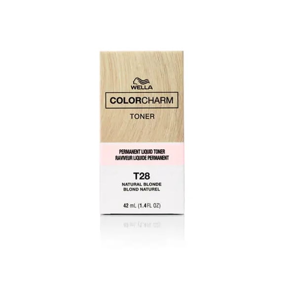 Wella Color Charm Permanent Liquid Hair Toner - T28 Natural Blonde- 1.4 fl oz