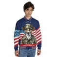 thumbnail image 4 of Happy Father's Day Honoring Veterans Jack Russell Terrier in Army Uniform All Over Print 3D Baseball Jacket Parson Jack Dog Lover Bomber Jacket Softball - 13007, 4 of 6