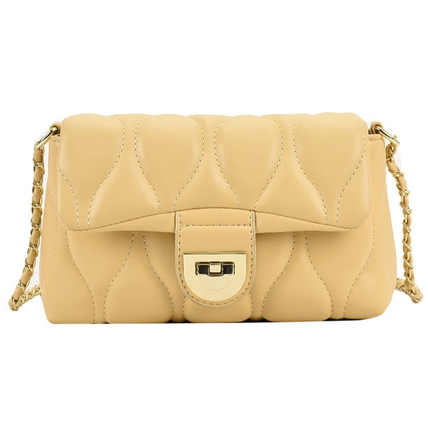 Bolsos bandolera pequeños para mujer, bolso de hombro de moda, bolsos bandolera para mujeramarillo claro:;:;