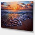 thumbnail image 2 of Roaring Sea Wavers during Sunset - Seashore Canvas Art Print, 2 of 3
