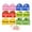 12pcs, variant on Cute Fruit Monster Pop Up Sticky Notes Dispenser Transparent Translucent Magic Stationery Index Tabs Clear Reusable Office Memo Pull Out Separator Puzzle Activity Study Book Tomato Box