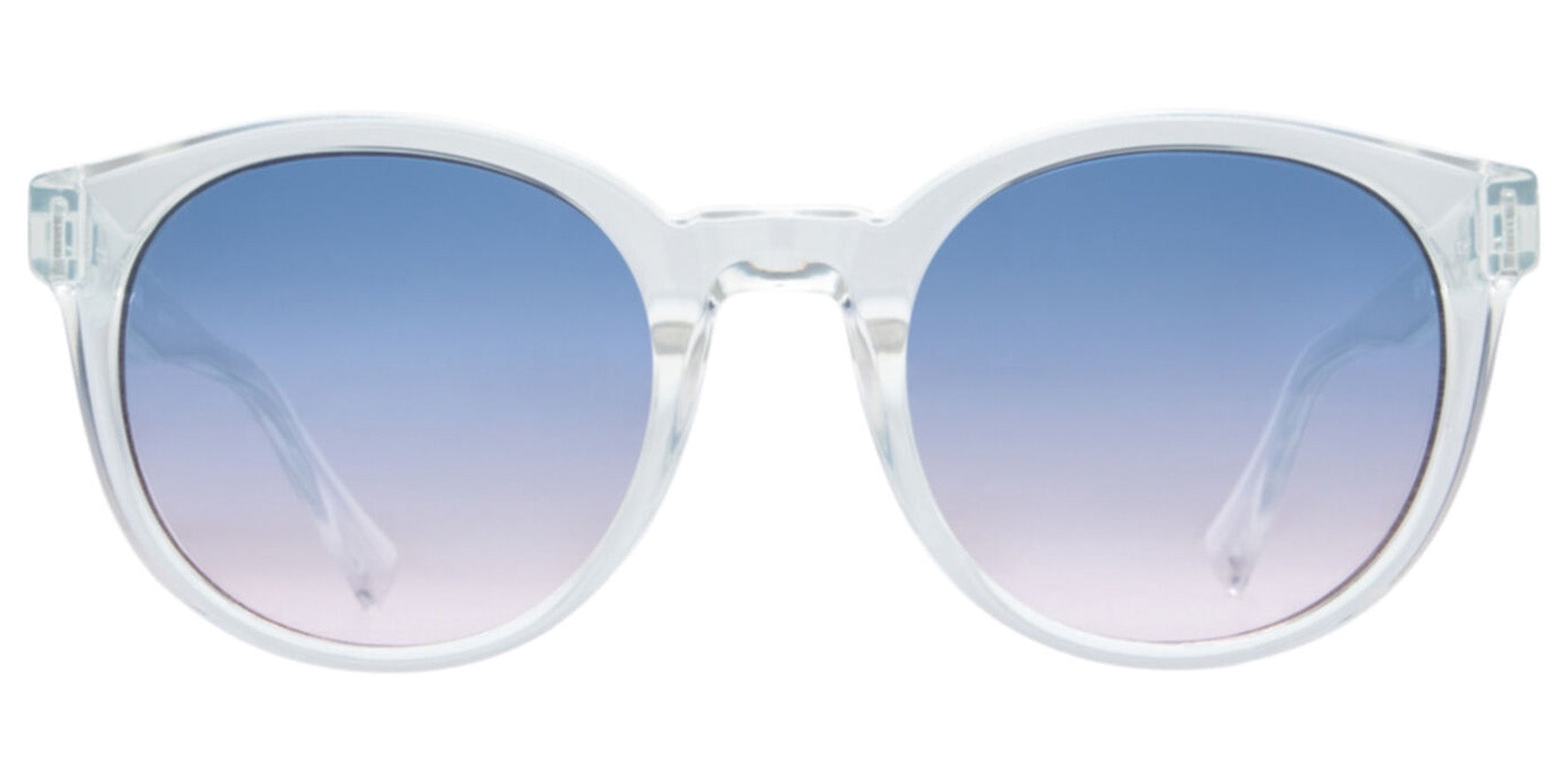 Spy Optics Hi-Fi Clear Round Women's Sunglasses with Double Gradient Lens - 673512183892