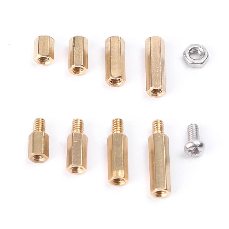 270Pcs M3 Male-Female Brass Hex Column Standoff Support Spacer Kit New Hot 