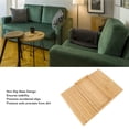 thumbnail image 4 of Flexible Flexible Couch Armrest Organizer Bamboo Wood Foldable Rectangular Non Slip Sofa Armrest Tray Table for Drink Snacks, 4 of 7