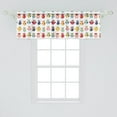 thumbnail image 2 of Ambesonne Owl Window Valance, Funny Nocturnal Birds Forest, 42" x 18", Multicolor, 2 of 3