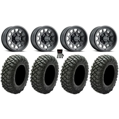 Method 414 15 Wheels Black 33 Crawler XR Tires Can-Am Maverick R Method 414 15 Wheels Black 33 Crawler XR Tires Can-Am Maverick R
