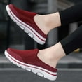 thumbnail image 5 of Dakaela Mules for Women Arch Support Slip on Backless Sneakers Orthopedic Clogs Walking Shoes Red 7, 5 of 9