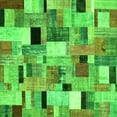 thumbnail image 1 of Ahgly Company Indoor Square Patchwork Green Transitional Area Rugs, 4' Square, 1 of 1