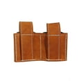 thumbnail image 4 of Barsony Saddle Tan Leather Revolver Double Speed Loader Pouch for 6 shot .44 Magnum, 4 of 4