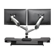 Vari Dual-Monitor Arm - Monitor Mount w/ 360 Degree Adjustment for Monitors up to 27 inches, 19.8 lbs