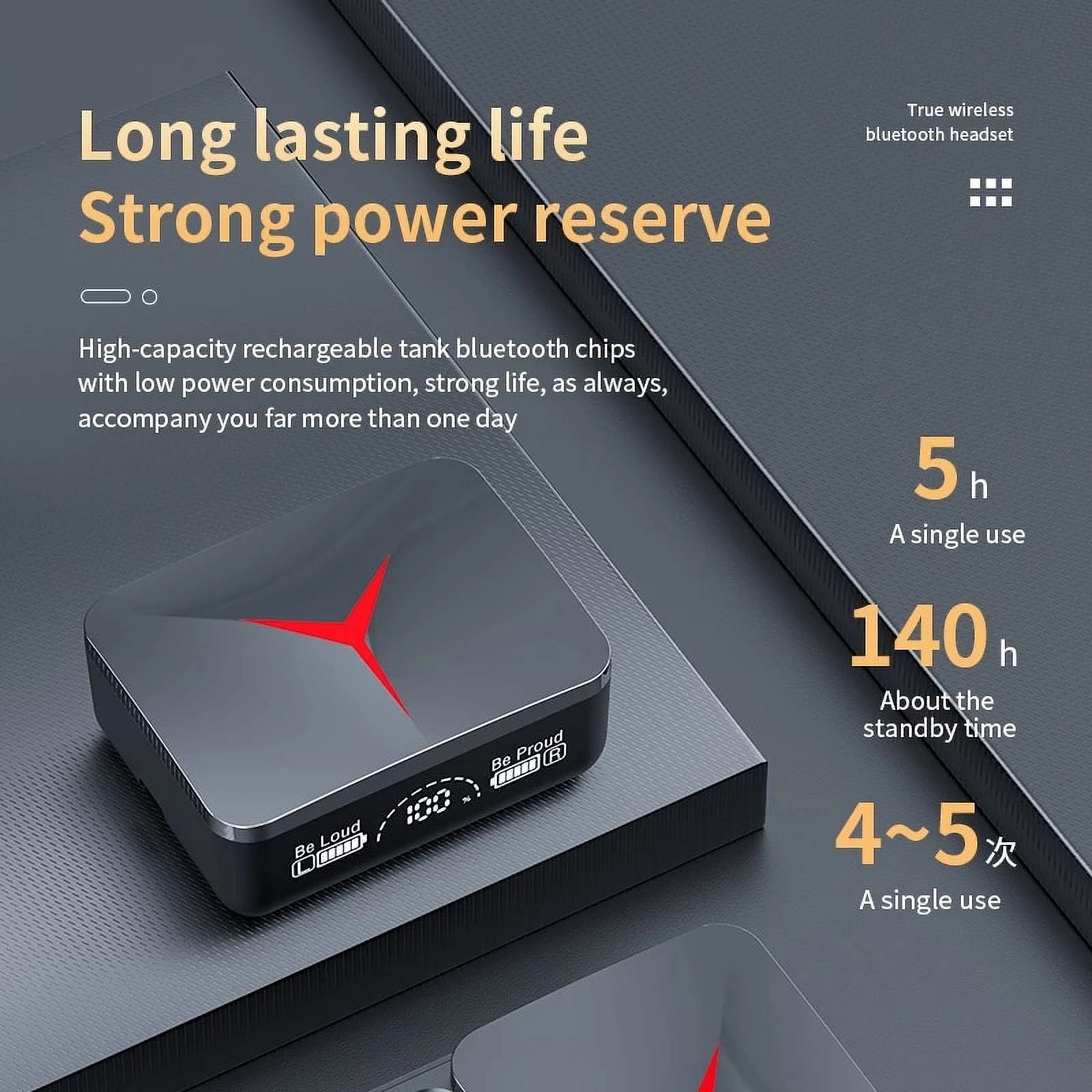 New Tws M90 Wireless Headphones Bluetooth 5.2 Touch Control Earphones Sport Earbuds Music Hifi Stereo Gaming Headset For Xiaomi - Earphones &amp; Headphones