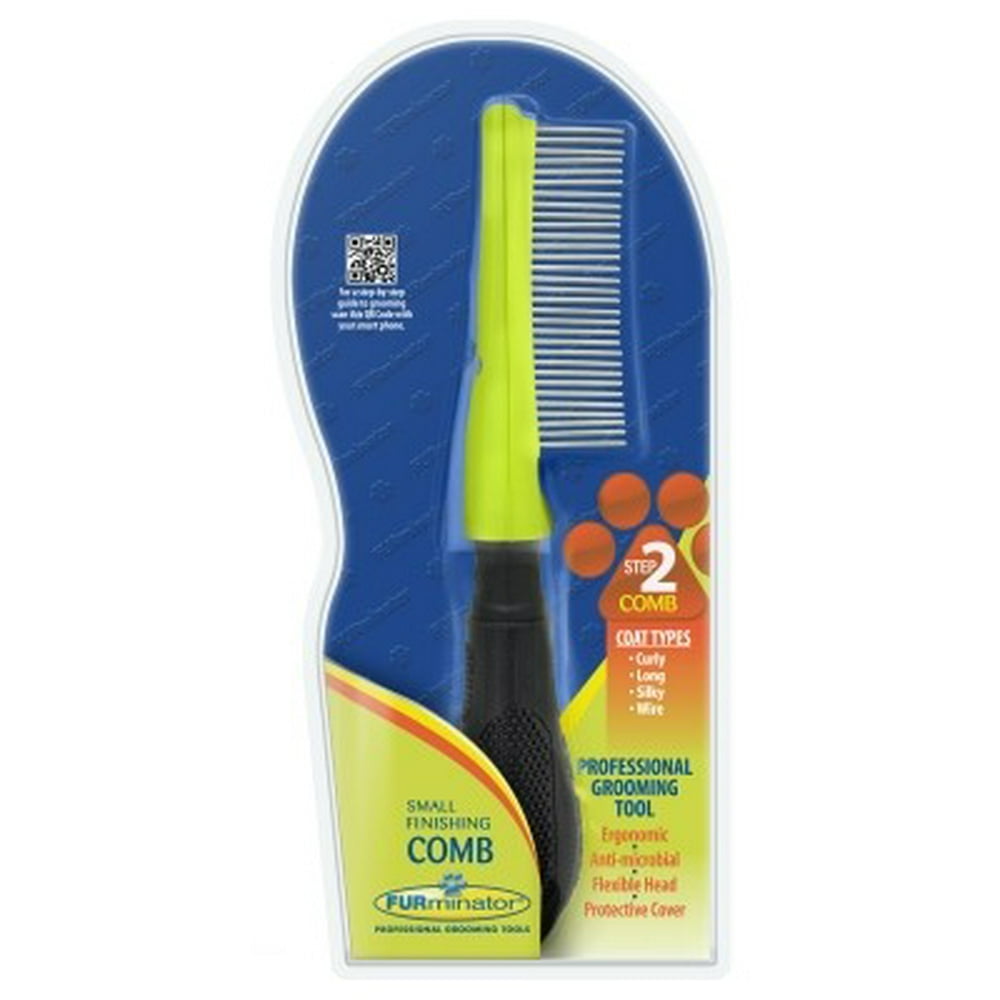 FURminator Finishing Comb, Small, For Dogs With Long, Curly, Wiry And