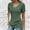 Army Green, variant on Elvqul Blouses for Women Casual Tops Short Sleeve Solid Color Fashion Ladies T Shirts Hot Pink