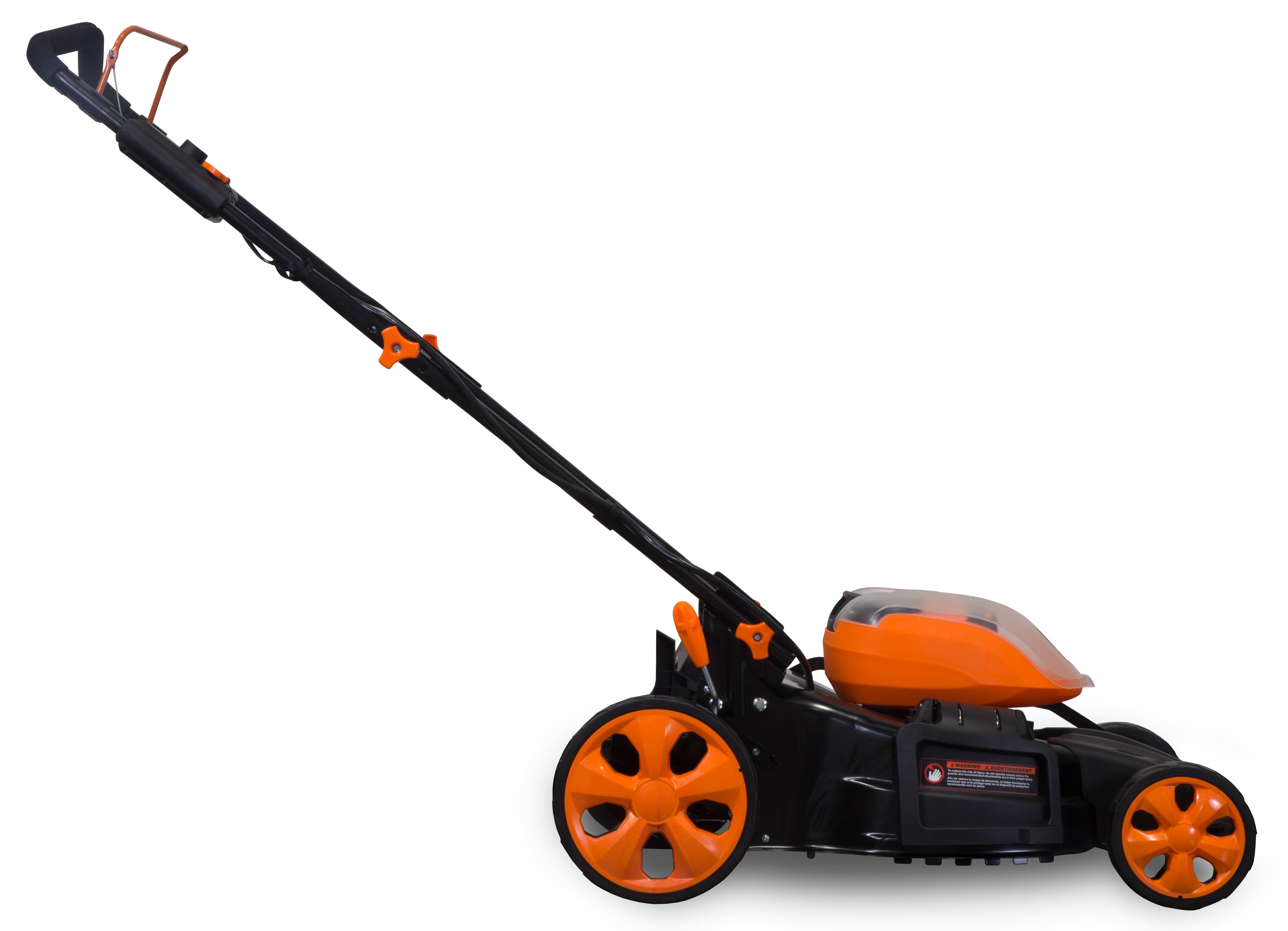 WEN 40V Max Lithium Ion 19-Inch Cordless 3-in-1 Lawn Mower with Two Batteries, 16-Gallon Bag and Charger