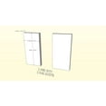 thumbnail image 5 of Nexera Cactus 4 Piece Bedroom Set, Walnut & White, 5 of 14
