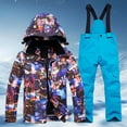thumbnail image 2 of Jamsmile Toddler Girls Boys Ski Suit Snowsuit Outdoor Sports Thicken Warm Windproof Snow Suits, 2 of 5