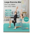 thumbnail image 4 of YR Large Yoga Mat 10mm Thick NBR Foam Exercise Mats for Home/Gym Workout Fitness, Ice Blue, 4 of 9