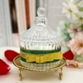 thumbnail image 6 of Candle Cup Crafts Ornaments, Ongmies Plate Candlestick Holders Gold Candle Holders for Pillar Candles Candle Tray Pedestal Candle Stand for Wax Candles, Gold, 6 of 9
