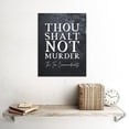 thumbnail image 2 of Ten Commandments Thou Shalt Not Murder Christian Bible Verse Quote Scripture Typography Unframed Wall Art Print Poster Home Decor Premium, 2 of 4